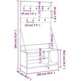  Stalak za odjeću i cipele boja hrasta sonome 100x41x184 cm | shoptok.hr