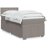 Maison Chic Box spring postelja - Vzmetna postelja z vzmetnico taupe 90x200 cm blago SL17621, (21882169) | Shoptok.si