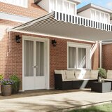  Uvlačiva tenda antracit i bijela 5x3 m tkanina i aluminij | shoptok.hr