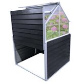 WESTMANN Metalna povišena vrtna gredica sa staklenikom Store &amp Grow | Antracit | 120x120x169 cm | shoptok.hr