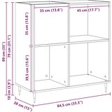  Ormar za ploče Crni hrast 85 x 38 x 89 cm Konstruirano drvo | shoptok.hr