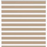 vidaXL Zebra senčilo peščeno rjava 150x150 cm tkanina širina 145,9 cm | Shoptok.si