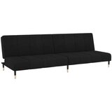 Maison Chic kavč - Sofa - Kanape dvosed z ležiščem črn žamet, (21726653) Cene
