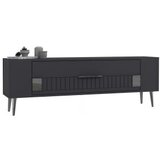 Hanah home tv polica Retrolp4 anthracite silver