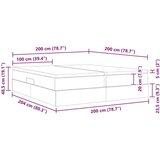  Postelja z dodatnim prostorom za shranjevanje in vzmetnico Roza, (5000099976) | Shoptok.si