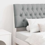  Tapecirani uzglavlje Svijetlo siva 100 cm Čvrsto borovo drvo | shoptok.hr