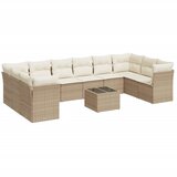  11-dijelni set vrtnih sofa od poliratana s jastucima bež | shoptok.hr