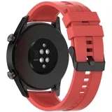 22mm združljiva s samsung galaxy gear S3/Gear 2 v rdeča - nadomestna zapestnica za huawei watch gt za watch 2 pro za ticwatch pro za pepple t, (20548982)