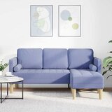  Set sofe s jastukom Traper plava Poliester | shoptok.hr