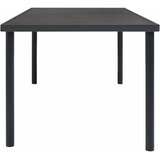  Vrtni blagovaonski stol antracit 190 x 90 x 74 cm čelični | shoptok.hr