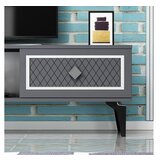 Hanah home tv polica herry anthracite silver
