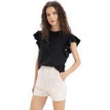 Defacto Ženska majica na kratke rukave, Crna Cene