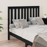  Uzglavlje za krevet crno 146 x 6 x 101 cm od masivne borovine | Eponuda.ba