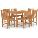  Vrtni blagovaonski set od 7 dijelova 120 x 70 cm masivno tikovino drvo - 6 | shoptok.hr