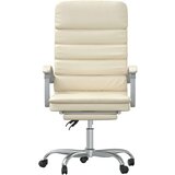  Masažni pisarniški stol krem umetno usnje, (20669239) | Shoptok.si