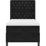  Krevet s opruga kutije s madracem Crna 90 x 190 cm Baršun | shoptok.hr