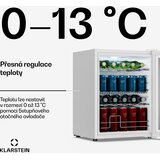 Klarstein Hladnjak za pića Beersafe sa staklenim zrcalnim vratima | 64 x 48 cm | 60 litara | 85 W | Bijela | shoptok.hr