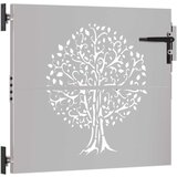  Vrtna vrata 85 x 100 cm od čelika COR-TEN s uzorkom stabla | Eponuda.ba