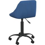 vidaXL Pisarniški stol moder žamet, (21378276) | Shoptok.si