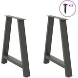 vidaXL noge kavne mizice a-oblika 2 kosa antracit 80x(72-73) cm jeklo | Shoptok.si