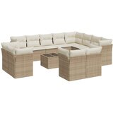  13-dijelni set vrtnih sofa s jastucima poliratan Bež | shoptok.hr
