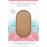 The Konjac Sponge Company spužva za tijelo sa 6 vala od francuske ružičaste glinice Cijene