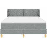  Krevet s opruga kutije Svjetlosiva 160 x 200 cm tkanina | shoptok.hr
