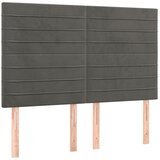  box spring s madracem LED tamnosivi 140x200 cm baršun | shoptok.hr