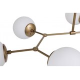 Opviq lights Viseča svetilka s 6 žarnicami v zlato-beli barvi Opviq luči Damar Horizontalno | Shoptok.si