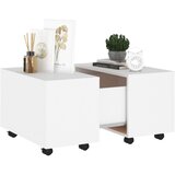  Stolić za kavu bijeli 60 x 60 x 38 cm od konstruiranog drva | shoptok.hr
