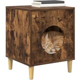  Mačja hiša Dimljeni oreh 42,5 x 40 x 52,5 cm Konstruiran les, (5000111117) | Shoptok.si