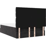  Otomanski krevet s madracima crni 140x190cm baršunasti | shoptok.hr