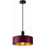  Luster na sajli HAKI 1xE27/60W/230V bordo/crna Slike
