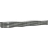 Furnova Visoka greda iz prašno premazanega jekla 440x80x36 cm siva, (21920799) | Shoptok.si