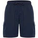 Trendyol Men's Navy Blue Standard Size Marine Shorts with Cargo Pocket