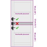  Unutarnja vrata Bijela 93 x 211 cm Šperploča | shoptok.hr