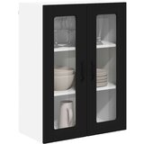vidaXL Stenska kuhinjska omarica Črna 60 x 31 x 80 cm Konstruiran les | Shoptok.si