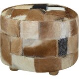  Tabure od kozje kože okrugli 50 x 50 x 45 cm | shoptok.hr