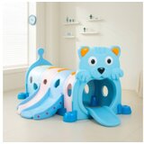  MamaKids dječji tunel s toboganom, plavi medvjedić 185 cm | shoptok.hr