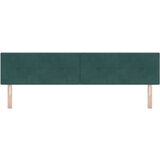  LED Uzglavlje Gumbasto Tamnozelena 100 cm Baršun | shoptok.hr