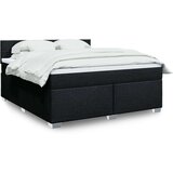  Krevet s oprugama i madracem crni 180x200 cm od tkanine | shoptok.hr