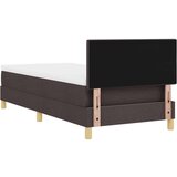  Krevet s podnožjem s madracem tamnosmeđi 100x200 cm tkanina | shoptok.hr