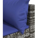 Kutna vrtna sofa od poliratana s jastucima siva | Eponuda.ba