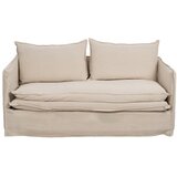Ixia Kremno bela lanena sedežna garnitura 180 cm – | Shoptok.si