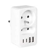  Produžni razvodnik 2x utičnica + 2x USB-C + 2x USB-A | Eponuda.com