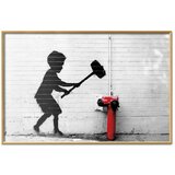  Plakat - Destroy the Fire Hydrant 30x21 Zlatni okvir | shoptok.hr