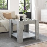  Stolić za kavu LED siva boja betona 53x53x45 cm drveni | Eponuda.com