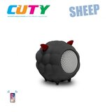 Idance zvučnik Bluetooth, gumirano kućište, ugrađeni punjač, crni CUTY SHEEP | shoptok.hr