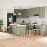 vidaXL Ograda za pse z vrati zložljiva 10 panelov 800 cm topolovina | Shoptok.si