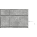 TV ormarić s LED svjetlima boja betona 91x34x61 cm drveni | shoptok.hr